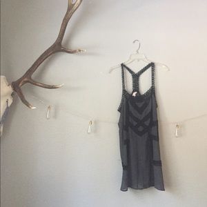 Black slip dress